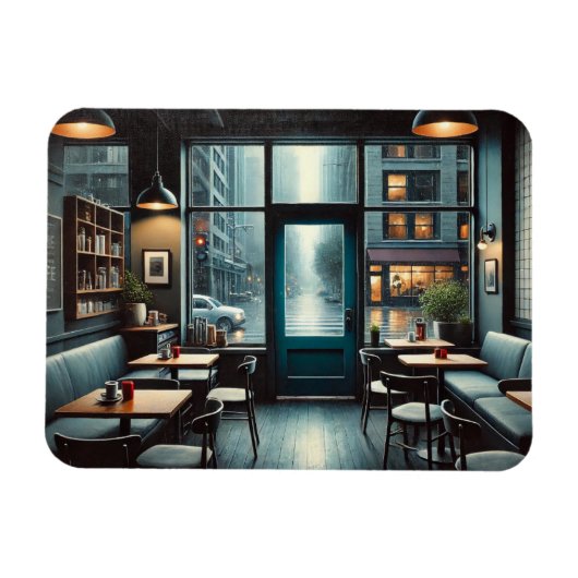 Restaurants in de buurt van Rainy Seattle Magneet (Horizontaal)