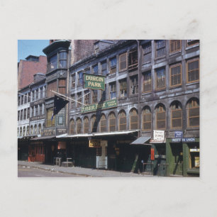 Restaurants in Durgin Park, Vintage van Boston Briefkaart