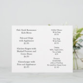 Restaurants Levert Kinder Menu Coloring Pack (Staand voorkant)