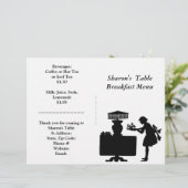 Restaurants, Menu Petit-Déjeuner Personnalisable (Debout devant)