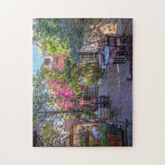 Restauranttafels in Chania, Kreta, Griekenland Legpuzzel (Verticaal)