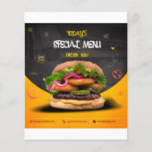 Restaurantvliegers voor uw bedrijf flyer (Voorkant)