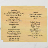 Restaurantvoorraad BBQ-menu (Voorkant / Achterkant)