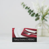 Restauration / Carte de visite alimentaire (Debout devant)