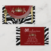 Restauration Carte de visite Restaurant Zebra Crow (Devant / Derrière)