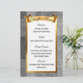 Restauration d'or Faux Menu de Noël (Debout devant)