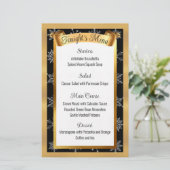 Restauration d'or Faux Menu de Noël (Debout devant)