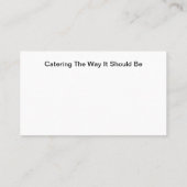 Restauration Moderne Nouveau Carte de visite (Dos)