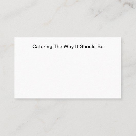 Restauration Moderne Nouveau Carte de visite (Dos)