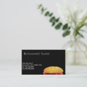 Restauration rapide carte de visite (Debout devant)