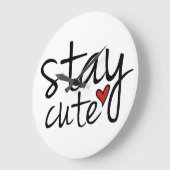 Reste mignonne horloge murale (Angle)