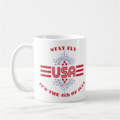 Reste stylé, c'est le 4 juillet mug à café (Gauche)