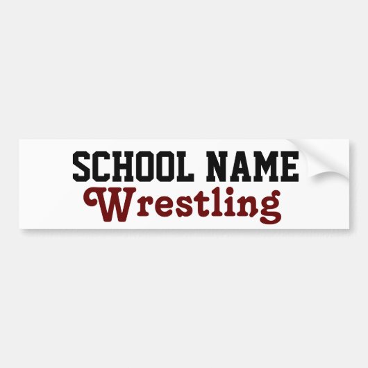 Resten - Creëer Je eigen schoolgeest Bumpersticker (Voorkant)