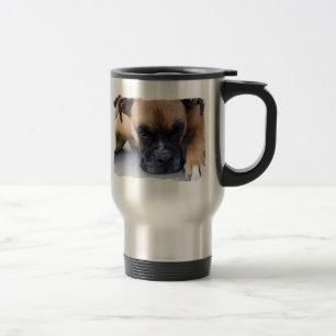 Restende boxer Dog Roestvrij Reizen Mug Reisbeker