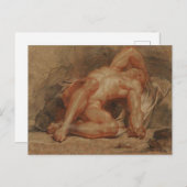 Restende gladiator briefkaart (Voorkant / Achterkant)