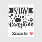 rester autocollant pawsitive (Feuille)