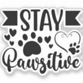 rester autocollant pawsitive (Recto)