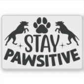rester autocollant pawsitive (Devant)