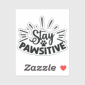 rester autocollant pawsitive (Feuille)