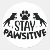 rester autocollant pawsitive (Devant)