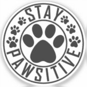 rester autocollant pawsitive (Recto)
