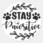 rester autocollant pawsitive (Devant)