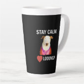 RESTER CALME - LOVE LOOUNCH, Latte Mug (Angle droit)