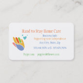 Rester Carte de visite de soins à domicile (Devant)