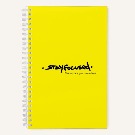 RESTER CONCENTRÉ | Carnet Spiral (Recto)