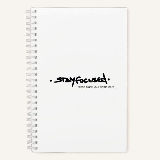 RESTER CONCENTRÉ | Carnet Spiral (Recto)