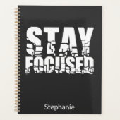 Rester concentré | Phrase motivationnelle avec tex (Devant)