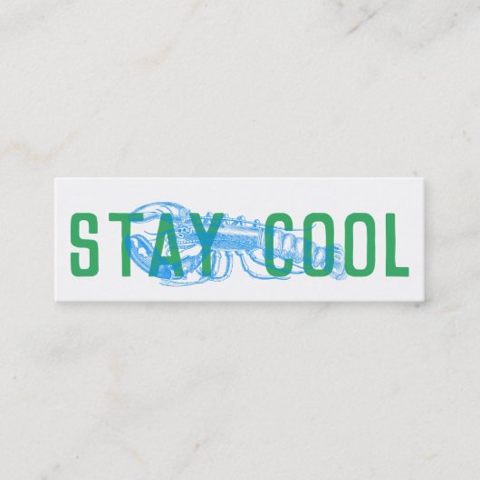 Rester Cool Cartes de livraison (Devant)