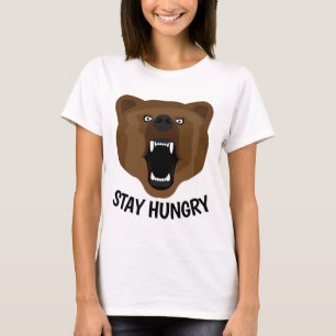 RESTER FAIM Funny Grizzly Bear T-shirts