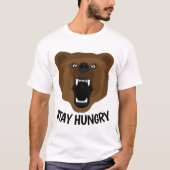 RESTER FAIM Funny Grizzly Bear T-shirts (Devant)
