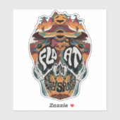 Rester Sticker Éffrayant (Feuille)