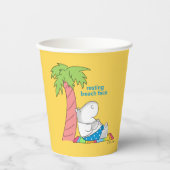 RESTERENDE BEACH FACE Belly Button Hippo Boynton P Papieren Bekers (Voorkant)