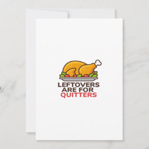 Resterende Eten Is Voor Opgave Thanksgiving Pret K Feestdagenkaart