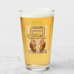 Restes de verre de bière congelé