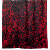 Restes Rideau de douche Abstrait rouge (Devant)