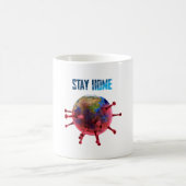 Restez à la maison Café Mug (Centre)