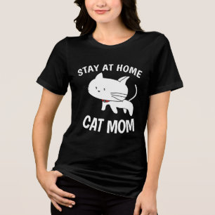 RESTEZ À LA MAISON T-shirts MOM CAT