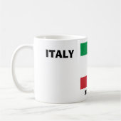 Restez au calme avec l'Italie Drapeau café Mug (Gauche)