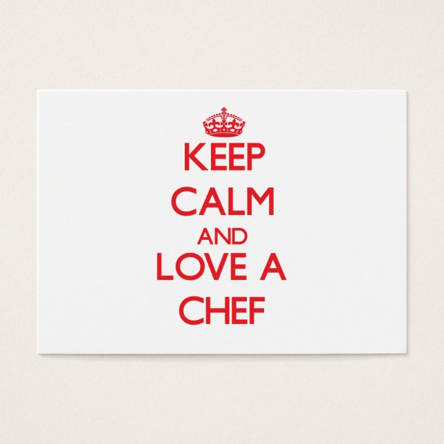 Restez au calme et aimez un chef (Devant)