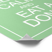 Restez au calme et mangez un âne Poster d'art Impr (Coin)