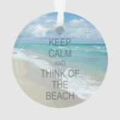 Restez au calme et pensez à la plage (dos)
