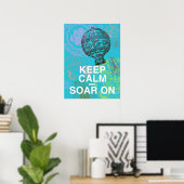 Restez au calme et remontez sur une affiche amusan (Bureau à domicile)