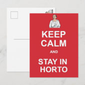 Restez au calme et restez dans Horto Carte postale (Devant / Derrière)