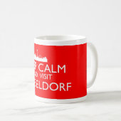 Restez au calme et visitez Dusseldorf Mug (Devant droit)