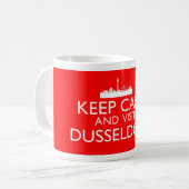 Restez au calme et visitez Dusseldorf Mug (Devant gauche)