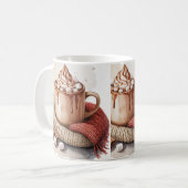 Restez au Chaud - Mug Hiver Aquarelle (Devant gauche)